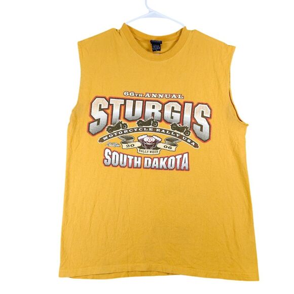 2006 Sturgis Motorcycle Rally‎ 66th Annual S. Dakota Vintage Sleeveless T-Shirt - Picture 1 of 7